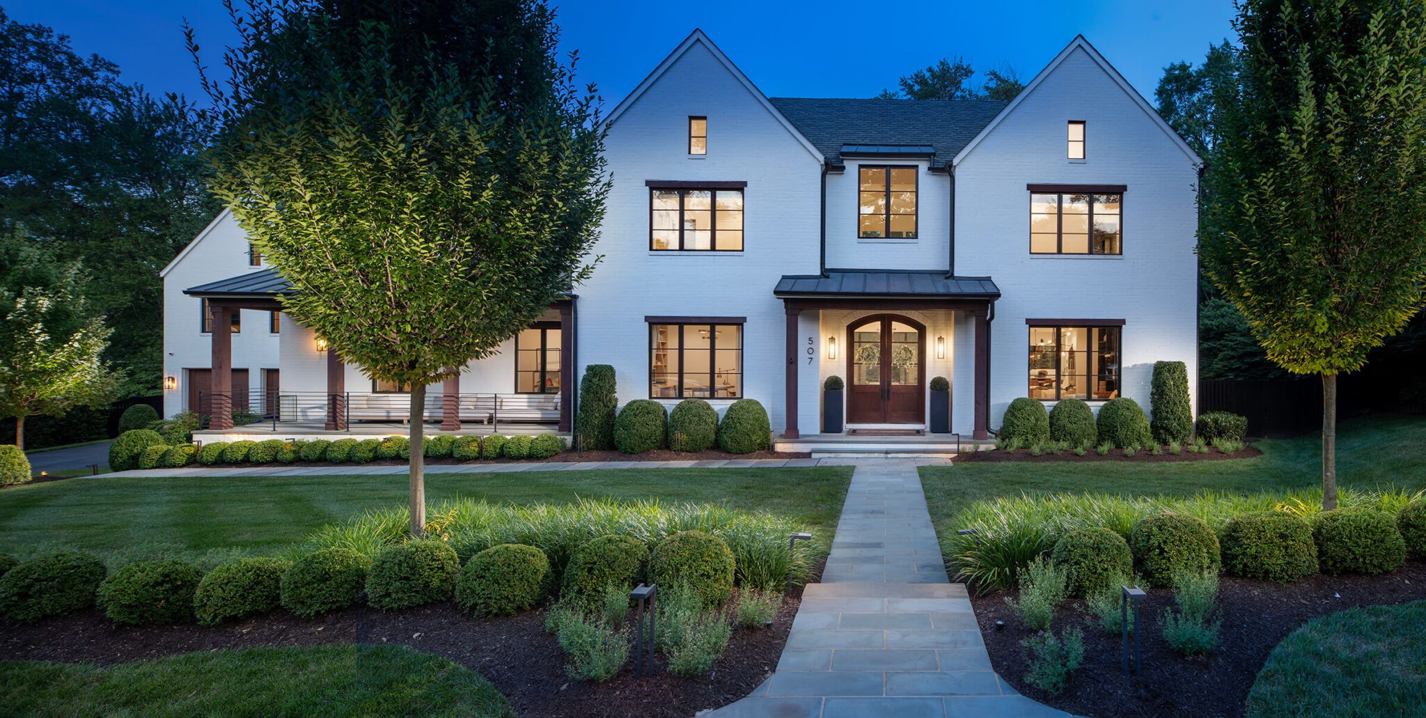 vienna va front entry and walkway design