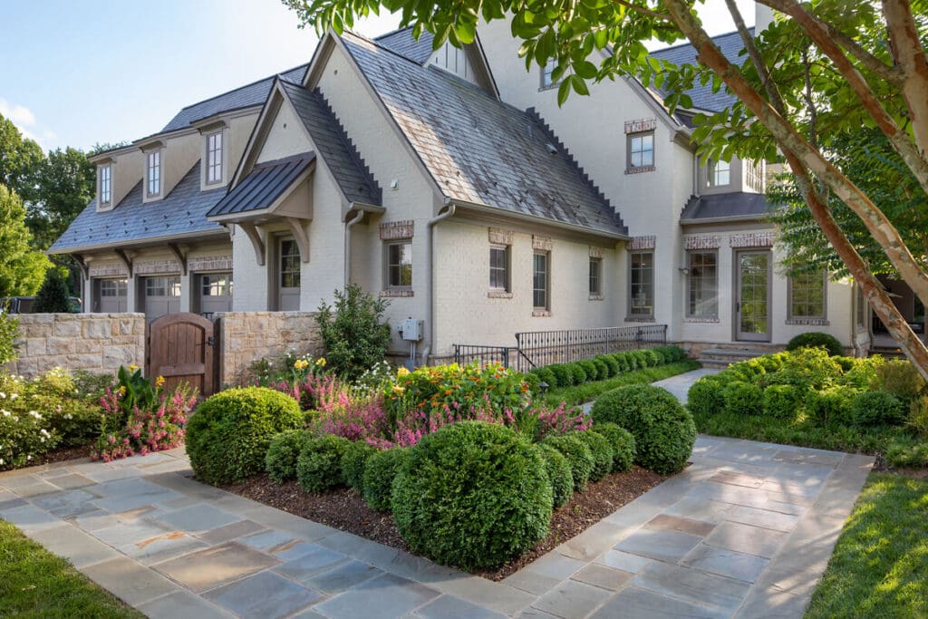 low growing boxwood border