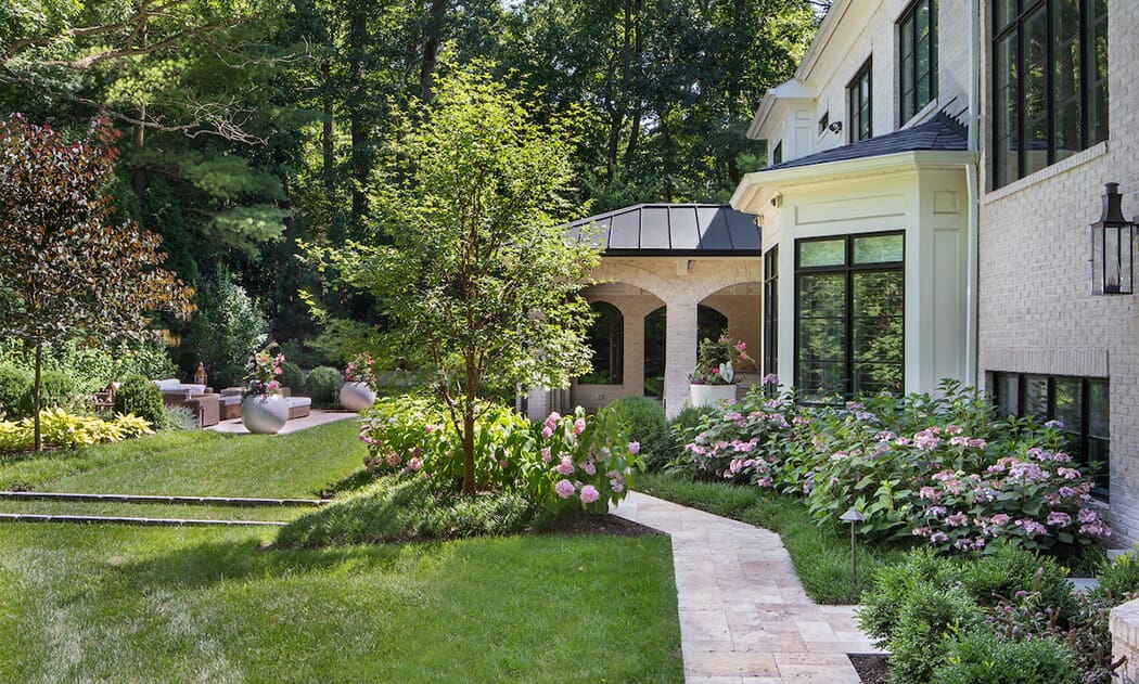 newly renovated landscape