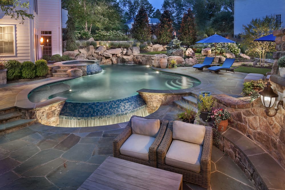 making a pool the focal point of your landscape