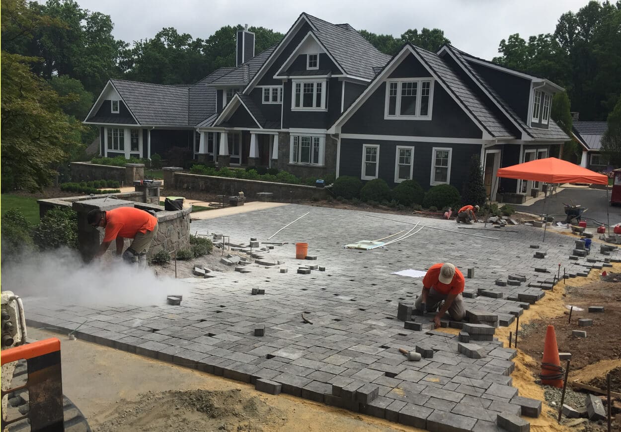 landscape contractor driveway construction in Oakton VA